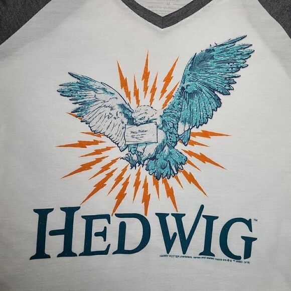Harry Potter Hedwig Baseball Tee - Picture 2 of 5